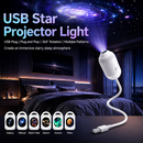 USB Moon & Earth Projection Atmosphere Light | 3 Interchangeable Lenses | Flexible Gooseneck Projector Lamp