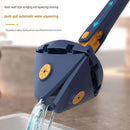 360° Twist Rotatable Triangle Mop with Long Handle Auto Squeeze Design for Floor, Wall, and Ceiling Cleaning