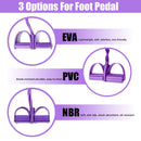 Tummy Trimmer | Foot Pedal Resistance Band | Elastic Sit-Up Pull Rope | Fitness & Yoga Trainer | Random Colors
