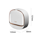 Milky White | Self-Adhesive Wall-Mounted Luxury Soap Holder with Lid and Drainage Tray