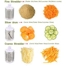 Multi-Functional Tabletop Drum Grater Manual Vegetable Cutter Slicer and Grater for Kitchen