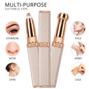 2-in-1 Flawless Facial Hair Remover & Eyebrow Trimmer | USB Rechargeable, Painless & Portable | Pink