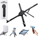 3-in-1 Magnetic Foldable Stand |Model K001 | Aluminum Alloy Phone laptop & Tablet Holder | 8-Level Adjustable Height | 360° Rotating Base | Portable Travel Stand